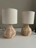 Twee leuke nieuwe rotan lampen. ( boho ), 25 tot 50 cm, Boho, Rond, Nieuw