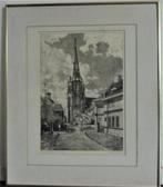 prachtige Reuvers st Jozef kerk Enschede, Antiek en Kunst, Kunst | Litho's en Zeefdrukken, Verzenden