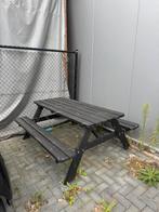 Houten picknicktafel - Zwart - Inklapbaar, Tuin en Terras, Ophalen, Zo goed als nieuw, Rechthoekig, Inklapbaar