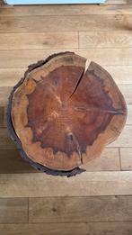 Unieke Truncus Salontafel - Handgemaakt Robinia Hout, Minder dan 55 cm, Gebruikt, Rond, Ophalen of Verzenden