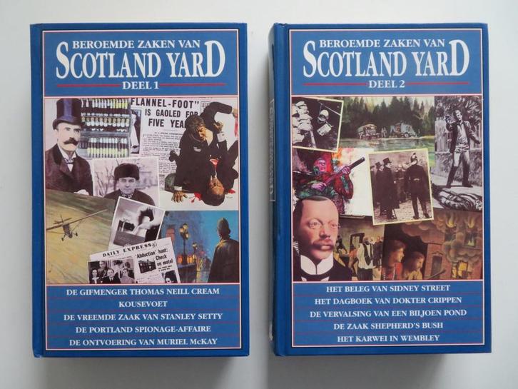 Beroemde zaken van  SCOTLAND YARD  ( 2 Boeken ), Boeken, Literatuur, Gelezen, Nederland, Ophalen of Verzenden