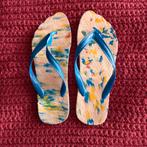 Vintage teenslippers maat 37/38, Ophalen of Verzenden, Gedragen, Slippers