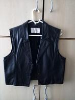 Leer gilletje, Kleding | Dames, Zwart, Maat 42/44 (L), Ophalen of Verzenden, Zo goed als nieuw
