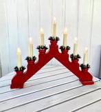 Elektrische adventskandelaar met 7 kaarsen. Vintage Zweden, Diversen, Kerst, Ophalen of Verzenden, Zo goed als nieuw