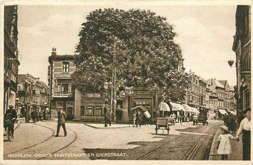 (301-429-047) Haarlem Groote Houtstraat en Gierstraat, Verzamelen, Ansichtkaarten | Nederland, Noord-Holland, Voor 1920, Verzenden