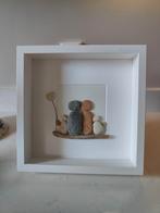 Family gezin 2 kids 1 ballon cadeau handmade stenen gedenk, Minder dan 50 cm, Nieuw, Ophalen of Verzenden, Minder dan 50 cm