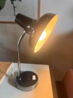 Vintage bureaulamp, bruin, Huis en Inrichting, Ophalen of Verzenden, Zo goed als nieuw, Minder dan 50 cm