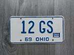 Kentekenplaat 1969 Ohio USA Nummerplaat Nummerbord, Ophalen of Verzenden, Gebruikt, Auto's