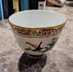 Vintage Chinees Theekopje met Vogelmotief, Ophalen of Verzenden