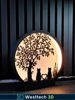 Romantische Katten Lamp, Huis en Inrichting, Ophalen of Verzenden, Nieuw, Minder dan 50 cm