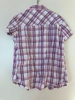 Vintage blouse met vrolijke kleuren en details Blue - maat L, Blue, Paars, Maat 42/44 (L), Nieuw