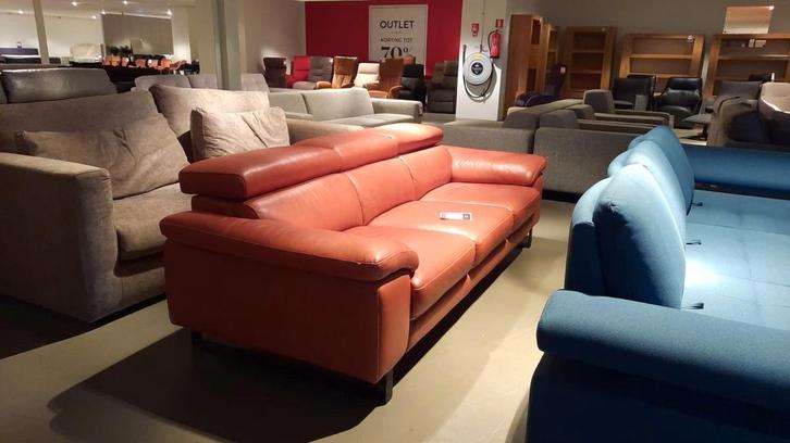 Te koop leren 3 zits bank in uitstekende staat, Huis en Inrichting, Banken | Complete zithoeken, Zo goed als nieuw, Leer, Ophalen