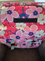 Fietstas met 2 vakken - Bloemenprint, Fietsen en Brommers, Fietsaccessoires | Fietstassen, Ophalen of Verzenden, Gebruikt, Onbekend