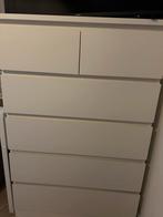 Ikea MALM Ladekast met 6 Lades, Kunststof, Gebruikt, 5 laden of meer, 100 tot 150 cm