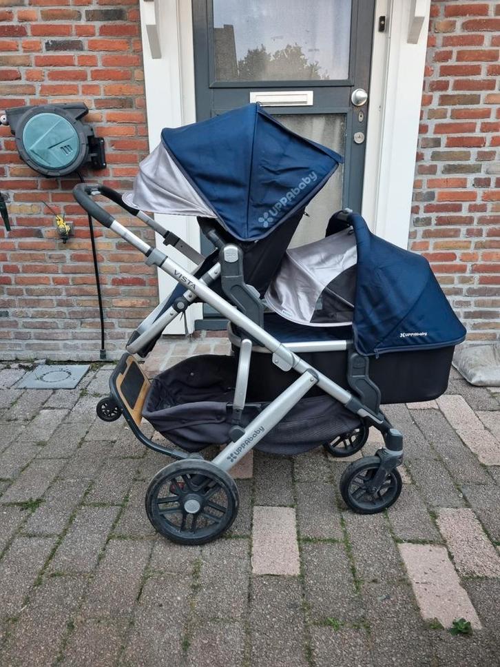 Uppababy Vista Duowagen met Accessoires, Kinderen en Baby's, Kinderwagens en Combinaties, Gebruikt, Combiwagen, Overige merken
