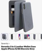Apple iPhone - X / XS lederen 2 in 1 wallet case, Ophalen of Verzenden, Zo goed als nieuw, IPhone XS
