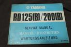 Yamaha RD125 B RD200 B 1974 motorcycle service manual RD200b, Ophalen of Verzenden, Yamaha