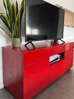 Hoogglans tv kast rood, Ophalen, Gebruikt, 25 tot 50 cm, Minder dan 100 cm