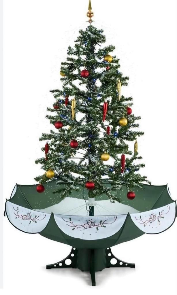Zgan sneeuwende kerstboom, Diversen, Kerst, Zo goed als nieuw, Ophalen of Verzenden