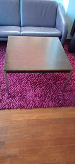 Salontafel Wenge Hout & Metaal - Strak Design, Ophalen, 50 tot 100 cm, Strak, Modern, Vierkant