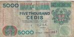 Ghana 5000 cedis 22-10-2001, Postzegels en Munten, Bankbiljetten | Afrika, Verzenden, Overige landen, Los biljet