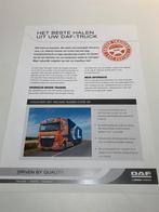 Folder DAF Euro6 rijtraining, Ophalen of Verzenden, Nieuw, Overige merken, DAF