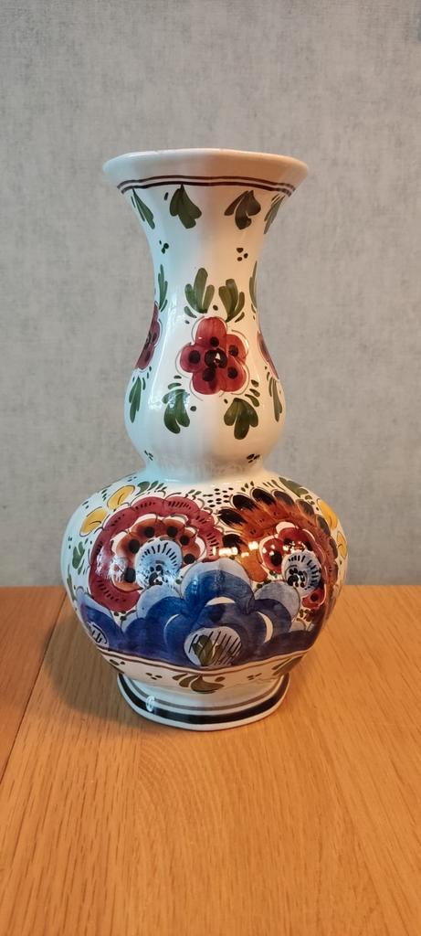 Delfts Hollands Handgeschilderde Vaas, Huis en Inrichting, Woonaccessoires | Vazen, Zo goed als nieuw, Overige kleuren, Minder dan 50 cm