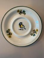 Vintage Wedgwood Florabunda porseleinen bordje koolmees, Ophalen of Verzenden