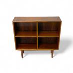Vintage palissanderfineer boekenkastje uit Denemarken., Huis en Inrichting, Kasten | Boekenkasten, Ophalen, Met plank(en), ?, Minder dan 100 cm