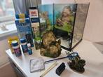 Aquarium 35x35x22 (zeer compleet), Ophalen, Gebruikt, Leeg aquarium