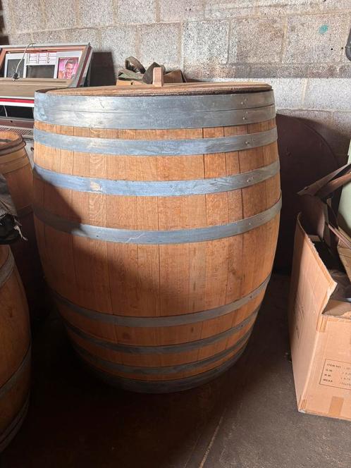 Eikenhouten wijnvat / dompelbad / ijsbad, Tuin en Terras, Regentonnen, Zo goed als nieuw, Hout, 150 liter of meer, Ophalen