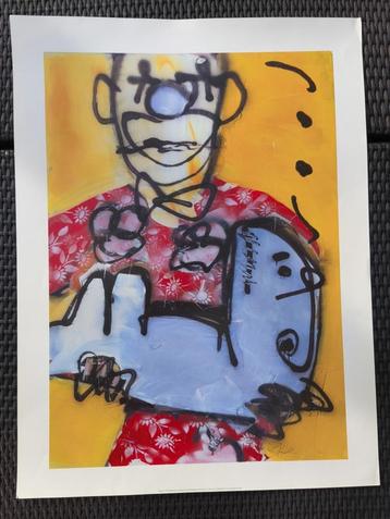 Herman Brood poster (op hard papier)   beschikbaar voor biedingen