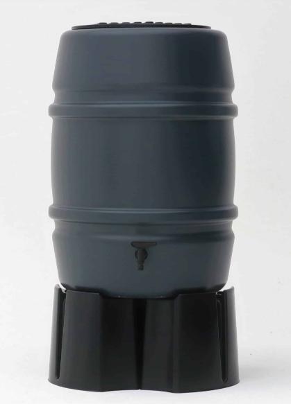 Harcostar Regenton (antraciet) + verhoging, Tuin en Terras, Regentonnen, Zo goed als nieuw, Kunststof, 150 liter of meer, Ophalen