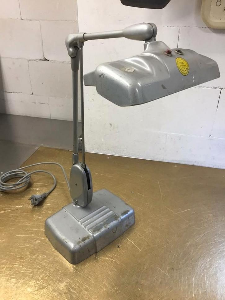 Dazor "floating fixture" lamp met loep 1950, Huis en Inrichting, Lampen | Overige, Ophalen