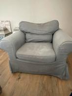 2x Ikea Fauteuil - Grijze Hoes, Huis en Inrichting, Fauteuils, Ophalen, Gebruikt, Stof, 75 tot 100 cm
