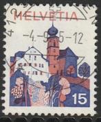 Zwitserland 1973 1005 Landschap 15c, Gest, Postzegels en Munten, Postzegels | Europa | Zwitserland, Ophalen of Verzenden, Gestempeld