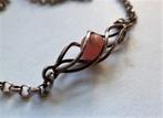 Halsketting met rhodochrosiet, 835 CMS (7175-635), Sieraden, Tassen en Uiterlijk, Kettingen, Ophalen, Zo goed als nieuw, Zilver