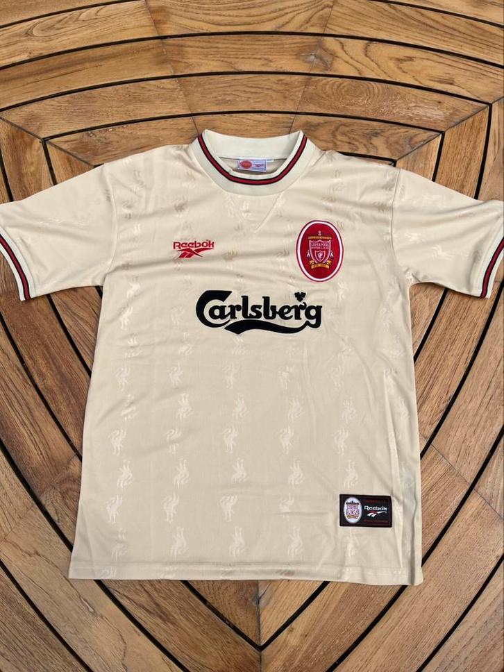 Liverpool 1996/97 uitshirt – maat L, Sport en Fitness, Voetbal, Zo goed als nieuw, Shirt, Ophalen of Verzenden