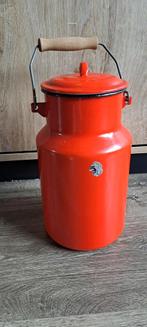 Vintage Rode Melkbus - 4 Liter, Ophalen of Verzenden