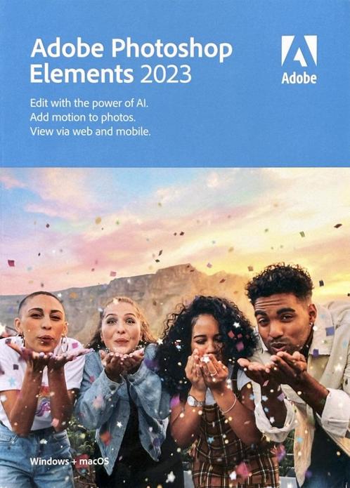 Photoshop Elements 2023, Computers en Software, Ontwerp- en Bewerkingssoftware, Zo goed als nieuw, MacOS, Windows, Ophalen