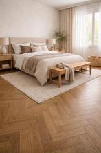 Magazijn leegverkoop/ visgraat klik vloeren/ TOP KWALITEIT, Ophalen, Bruin, Nieuw, Minder dan 10 m²