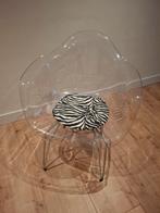 2 doorzichtige kuipstoelen, Huis en Inrichting, Stoelen, Ophalen, Kunststof, Gebruikt, Twee