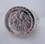 Zilveren ring Sint Joris en de draak (7629-3142), Ophalen, Nieuw, Dame of Heer, Zilver