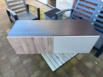 Ikea Besta zwartbruin met deuren - afbeelding 2