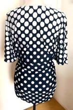 Joseph Ribkoff blauw/witte top maat 40[dm], Maat 38/40 (M), Blauw, Ophalen of Verzenden, Zo goed als nieuw