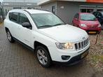Jeep Compass 2.4 4WD 2011 SCHADE, 74 €/maand, Zwart, 4 cilinders, Wit