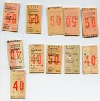 treinkaartjes 1981-82, Verzamelen, Spoorwegen en Tramwegen, Ophalen of Verzenden, Gebruikt, Trein, Overige typen