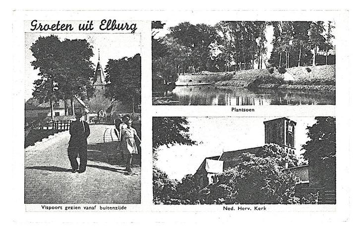 981102	Elburg	Gld 1952	Gelopen met zegel, Verzamelen, Ansichtkaarten | Nederland, Gelopen, Gelderland, 1940 tot 1960, Ophalen of Verzenden
