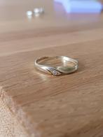 Gouden ring, Sieraden, Tassen en Uiterlijk, Ringen, Ophalen of Verzenden, Zo goed als nieuw, 17 tot 18, Dame