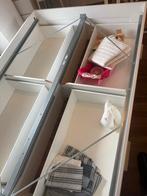 Witte Bedframe met Opbergruimte, Huis en Inrichting, Slaapkamer | Bedden, Ophalen, Wit, 140 cm, Zo goed als nieuw